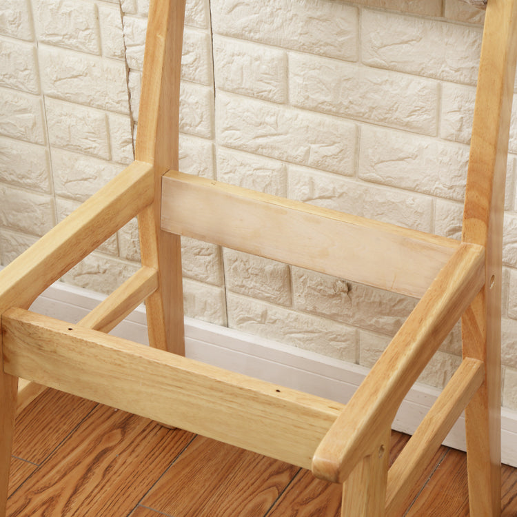 Rubberwood Armless Dining Chair Open Back Upholstered Single Dining Side Chair Clearhalo ' kitchen&dining_furn' 'Dining Chairs' 'Dining Tables & Seating' 'dining_chair' 'furn' 'furn_dining_chair' 'Furniture' 'furniture_dining_chair' 'Kitchen & Dining Furniture' 'kitchen' 3944969