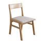 Rubberwood Armless Dining Chair Open Back Upholstered Single Dining Side Chair Cream Gray Natural Wood Clearhalo ' kitchen&dining_furn' 'Dining Chairs' 'Dining Tables & Seating' 'dining_chair' 'furn' 'furn_dining_chair' 'Furniture' 'furniture_dining_chair' 'Kitchen & Dining Furniture' 'kitchen' 3944976