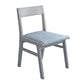 Rubberwood Armless Dining Chair Open Back Upholstered Single Dining Side Chair Light Blue Gray Clearhalo ' kitchen&dining_furn' 'Dining Chairs' 'Dining Tables & Seating' 'dining_chair' 'furn' 'furn_dining_chair' 'Furniture' 'furniture_dining_chair' 'Kitchen & Dining Furniture' 'kitchen' 3944981