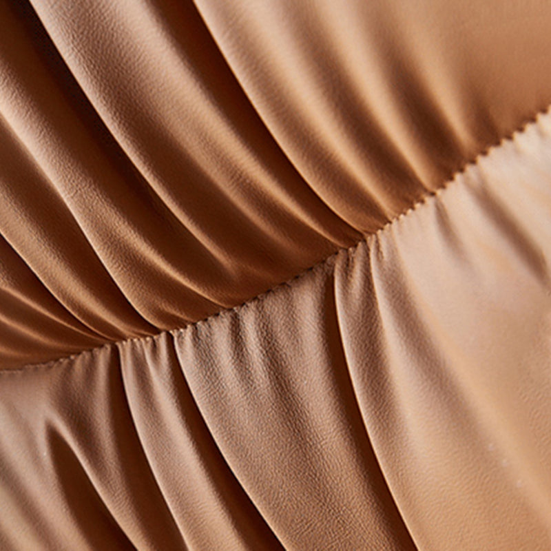 Scandinavian Style Leather Dining Chairs Upholstered Solid Back Armless Chairs (Set of 2) Clearhalo ' kitchen&dining_furn' 'Dining Chairs' 'Dining Tables & Seating' 'dining_chair' 'furn' 'furn_dining_chair' 'Furniture' 'furniture_dining_chair' 'Kitchen & Dining Furniture' 'kitchen' 3944995