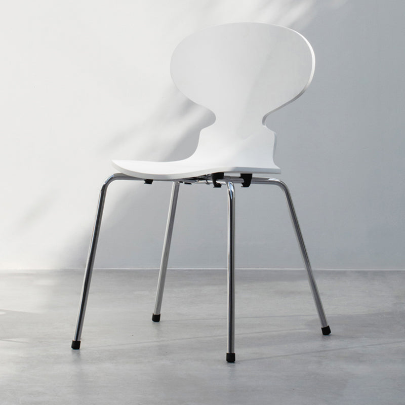 Industrial Style Wood Dining Side Chair Solid Back Armless Single Dining Chair Clearhalo ' kitchen&dining_furn' 'Dining Chairs' 'Dining Tables & Seating' 'dining_chair' 'furn' 'furn_dining_chair' 'Furniture' 'furniture_dining_chair' 'Kitchen & Dining Furniture' 'kitchen' 3945005