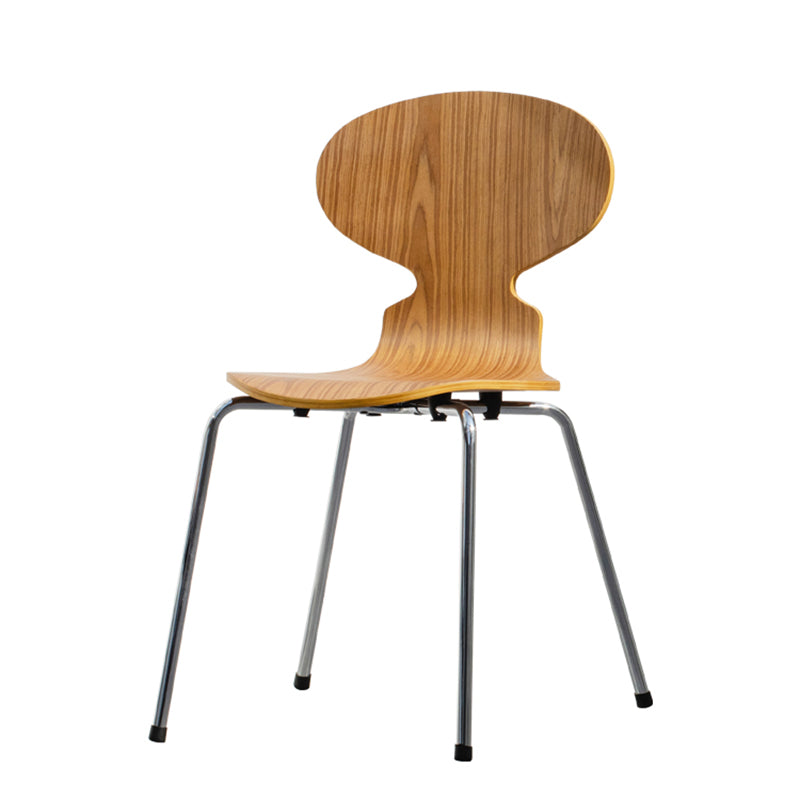 Industrial Style Wood Dining Side Chair Solid Back Armless Single Dining Chair Clearhalo ' kitchen&dining_furn' 'Dining Chairs' 'Dining Tables & Seating' 'dining_chair' 'furn' 'furn_dining_chair' 'Furniture' 'furniture_dining_chair' 'Kitchen & Dining Furniture' 'kitchen' 3945006