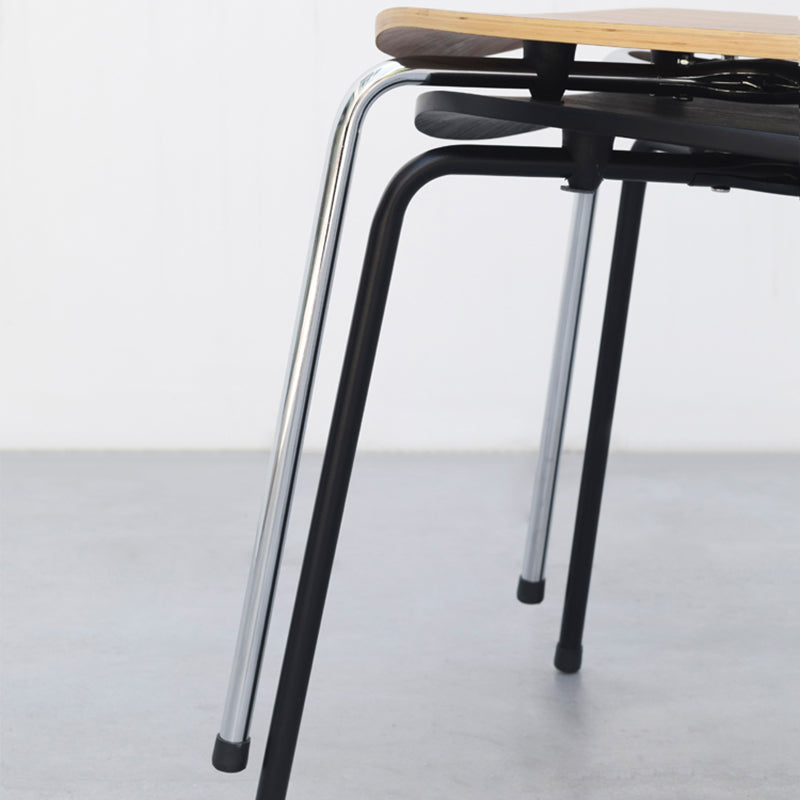 Industrial Style Wood Dining Side Chair Solid Back Armless Single Dining Chair Clearhalo ' kitchen&dining_furn' 'Dining Chairs' 'Dining Tables & Seating' 'dining_chair' 'furn' 'furn_dining_chair' 'Furniture' 'furniture_dining_chair' 'Kitchen & Dining Furniture' 'kitchen' 3945009