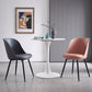 Leather Contemporary Restaurant Side Chair Solid Back Matte Finish Dining Chair Clearhalo ' kitchen&dining_furn' 'Dining Chairs' 'Dining Tables & Seating' 'dining_chair' 'furn' 'furn_dining_chair' 'Furniture' 'furniture_dining_chair' 'Kitchen & Dining Furniture' 'kitchen' 3945034
