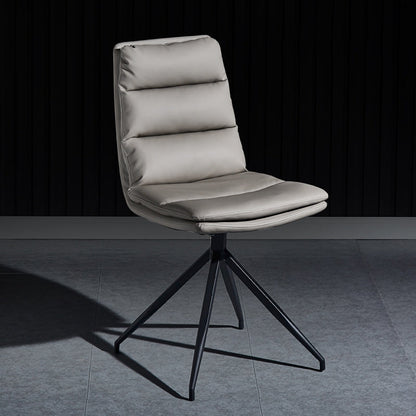 Scandinavian Upholstered Dining Chairs Solid Back Armless Side Chairs for Home Use Grey 1 Piece Clearhalo ' kitchen&dining_furn' 'Dining Chairs' 'Dining Tables & Seating' 'dining_chair' 'furn' 'furn_dining_chair' 'Furniture' 'furniture_dining_chair' 'Kitchen & Dining Furniture' 'kitchen' 3945054