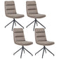 Scandinavian Upholstered Dining Chairs Solid Back Armless Side Chairs for Home Use Light Gray 4 Piece Set Clearhalo ' kitchen&dining_furn' 'Dining Chairs' 'Dining Tables & Seating' 'dining_chair' 'furn' 'furn_dining_chair' 'Furniture' 'furniture_dining_chair' 'Kitchen & Dining Furniture' 'kitchen' 3945063