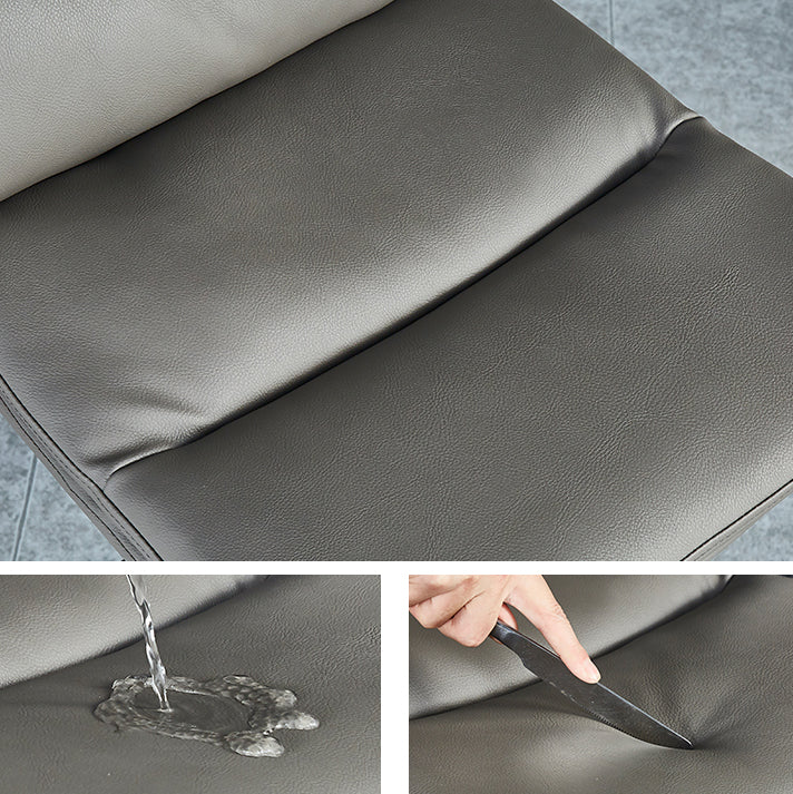 Scandinavian Upholstered Dining Chairs Solid Back Armless Side Chairs for Home Use Clearhalo ' kitchen&dining_furn' 'Dining Chairs' 'Dining Tables & Seating' 'dining_chair' 'furn' 'furn_dining_chair' 'Furniture' 'furniture_dining_chair' 'Kitchen & Dining Furniture' 'kitchen' 3945064