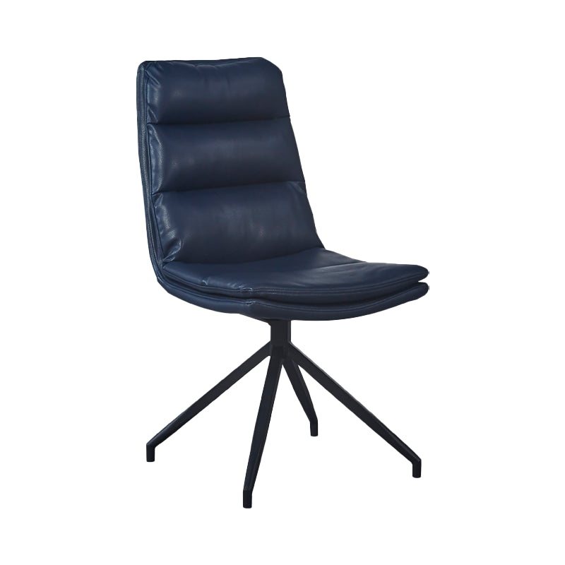 Scandinavian Upholstered Dining Chairs Solid Back Armless Side Chairs for Home Use Blue 1 Piece Clearhalo ' kitchen&dining_furn' 'Dining Chairs' 'Dining Tables & Seating' 'dining_chair' 'furn' 'furn_dining_chair' 'Furniture' 'furniture_dining_chair' 'Kitchen & Dining Furniture' 'kitchen' 3945071