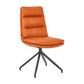 Scandinavian Upholstered Dining Chairs Solid Back Armless Side Chairs for Home Use Orange 1 Piece Clearhalo ' kitchen&dining_furn' 'Dining Chairs' 'Dining Tables & Seating' 'dining_chair' 'furn' 'furn_dining_chair' 'Furniture' 'furniture_dining_chair' 'Kitchen & Dining Furniture' 'kitchen' 3945083