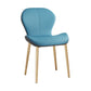 Scandinavian Study Room Side Chair Matte Finish PU Leather Parsons Dining Chair Blue 1 Piece Brass Gold Clearhalo ' kitchen&dining_furn' 'Dining Chairs' 'Dining Tables & Seating' 'dining_chair' 'furn' 'furn_dining_chair' 'Furniture' 'furniture_dining_chair' 'Kitchen & Dining Furniture' 'kitchen' 3945155