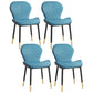 Scandinavian Study Room Side Chair Matte Finish PU Leather Parsons Dining Chair Blue 4 Piece Set Black Gold Clearhalo ' kitchen&dining_furn' 'Dining Chairs' 'Dining Tables & Seating' 'dining_chair' 'furn' 'furn_dining_chair' 'Furniture' 'furniture_dining_chair' 'Kitchen & Dining Furniture' 'kitchen' 3945160
