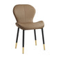 Scandinavian Study Room Side Chair Matte Finish PU Leather Parsons Dining Chair Coffee 1 Piece Black Gold Clearhalo ' kitchen&dining_furn' 'Dining Chairs' 'Dining Tables & Seating' 'dining_chair' 'furn' 'furn_dining_chair' 'Furniture' 'furniture_dining_chair' 'Kitchen & Dining Furniture' 'kitchen' 3945167