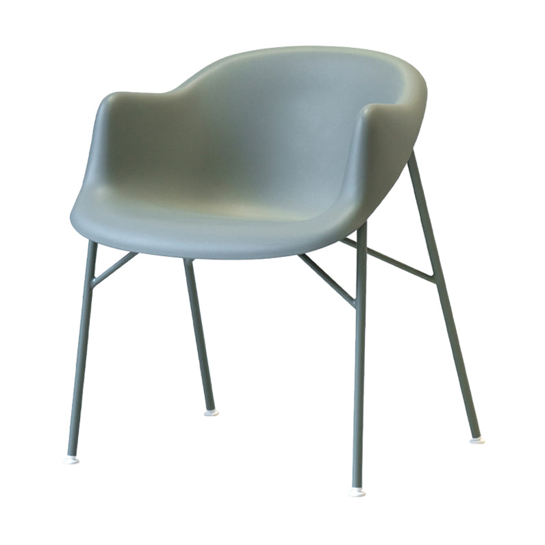 Scandinavian Style Plastic Dining Armchair Solid Back Single Side Chair for Home Use Green Clearhalo ' kitchen&dining_furn' 'Dining Chairs' 'Dining Tables & Seating' 'dining_chair' 'furn' 'furn_dining_chair' 'Furniture' 'furniture_dining_chair' 'Kitchen & Dining Furniture' 'kitchen' 3945175