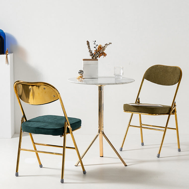 Industrial Style Folding Dining Side Chairs Upholstered Armless Dining Chairs (Set of 2) Clearhalo ' kitchen&dining_furn' 'Dining Chairs' 'Dining Tables & Seating' 'dining_chair' 'furn' 'furn_dining_chair' 'Furniture' 'furniture_dining_chair' 'Kitchen & Dining Furniture' 'kitchen' 3945189