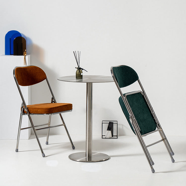 Industrial Style Folding Dining Side Chairs Upholstered Armless Dining Chairs (Set of 2) Clearhalo ' kitchen&dining_furn' 'Dining Chairs' 'Dining Tables & Seating' 'dining_chair' 'furn' 'furn_dining_chair' 'Furniture' 'furniture_dining_chair' 'Kitchen & Dining Furniture' 'kitchen' 3945205