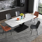 Industrial Sintered Stone Top Dining Table Standard Rectangle Shape Dining Table for Kitchen Clearhalo ' dining_table' 'Dining Tables & Seating' 'Dining Tables' 'furn' 'furn_dining_table' 'Furniture' 'furniture_dining_table' 'Kitchen & Dining Furniture' 'kitchen&dining_furn' 'kitchen' 'kitchen_dining_table' 3945261