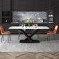 Industrial Sintered Stone Top Dining Table Standard Rectangle Shape Dining Table for Kitchen Clearhalo ' dining_table' 'Dining Tables & Seating' 'Dining Tables' 'furn' 'furn_dining_table' 'Furniture' 'furniture_dining_table' 'Kitchen & Dining Furniture' 'kitchen&dining_furn' 'kitchen' 'kitchen_dining_table' 3945262