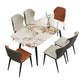 Industrial Standard Sintered Stone Dining Table Kitchen Rectangle Dining Table with 4 Legs Base Clearhalo ' dining_table' 'Dining Tables & Seating' 'Dining Tables' 'furn' 'furn_dining_table' 'Furniture' 'furniture_dining_table' 'Kitchen & Dining Furniture' 'kitchen&dining_furn' 'kitchen' 'kitchen_dining_table' 3945286