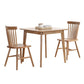 Square 4 Legs Industrial Dining Table Wood Color Fixed Table with Solid Wood Clearhalo ' dining_table' 'Dining Tables & Seating' 'Dining Tables' 'furn' 'furn_dining_table' 'Furniture' 'furniture_dining_table' 'Kitchen & Dining Furniture' 'kitchen&dining_furn' 'kitchen' 'kitchen_dining_table' 3945294