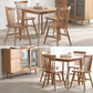 Square 4 Legs Industrial Dining Table Wood Color Fixed Table with Solid Wood Clearhalo ' dining_table' 'Dining Tables & Seating' 'Dining Tables' 'furn' 'furn_dining_table' 'Furniture' 'furniture_dining_table' 'Kitchen & Dining Furniture' 'kitchen&dining_furn' 'kitchen' 'kitchen_dining_table' 3945303