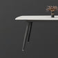 Industrial Style Stone Dining Table 4 Legs Dining Site Table for Dining Room Clearhalo ' dining_table' 'Dining Tables & Seating' 'Dining Tables' 'furn' 'furn_dining_table' 'Furniture' 'furniture_dining_table' 'Kitchen & Dining Furniture' 'kitchen&dining_furn' 'kitchen' 'kitchen_dining_table' 3945311