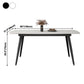 Industrial Style Stone Dining Table 4 Legs Dining Site Table for Dining Room Clearhalo ' dining_table' 'Dining Tables & Seating' 'Dining Tables' 'furn' 'furn_dining_table' 'Furniture' 'furniture_dining_table' 'Kitchen & Dining Furniture' 'kitchen&dining_furn' 'kitchen' 'kitchen_dining_table' 3945322