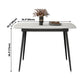 Industrial Style Stone Dining Table 4 Legs Dining Site Table for Dining Room Clearhalo ' dining_table' 'Dining Tables & Seating' 'Dining Tables' 'furn' 'furn_dining_table' 'Furniture' 'furniture_dining_table' 'Kitchen & Dining Furniture' 'kitchen&dining_furn' 'kitchen' 'kitchen_dining_table' 3945326