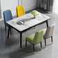 Industrial Sintered Stone Top Standard Dining Table Rectangle Dining Table for Kitchen Light Gray Without Chairs Clearhalo ' dining_table' 'Dining Tables & Seating' 'Dining Tables' 'furn' 'furn_dining_table' 'Furniture' 'furniture_dining_table' 'Kitchen & Dining Furniture' 'kitchen&dining_furn' 'kitchen' 'kitchen_dining_table' 3945329