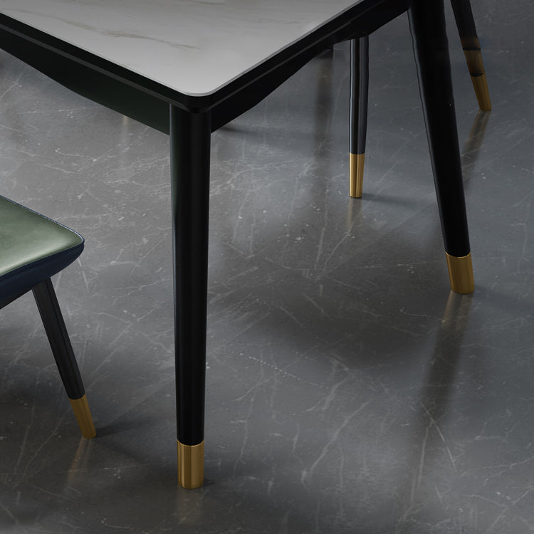 Industrial Sintered Stone Top Standard Dining Table Rectangle Dining Table for Kitchen Clearhalo ' dining_table' 'Dining Tables & Seating' 'Dining Tables' 'furn' 'furn_dining_table' 'Furniture' 'furniture_dining_table' 'Kitchen & Dining Furniture' 'kitchen&dining_furn' 'kitchen' 'kitchen_dining_table' 3945334