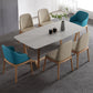 Rectangle Trestle Base Home Furniture Stone Dining Room Collection for Dining Room Clearhalo ' dining_table' 'Dining Tables & Seating' 'Dining Tables' 'furn' 'furn_dining_table' 'Furniture' 'furniture_dining_table' 'Kitchen & Dining Furniture' 'kitchen&dining_furn' 'kitchen' 'kitchen_dining_table' 3945346