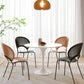 Round Tulip Base Modern Dining Table White Tone Fixed Table for Dining Room Clearhalo ' dining_table' 'Dining Tables & Seating' 'Dining Tables' 'furn' 'furn_dining_table' 'Furniture' 'furniture_dining_table' 'Kitchen & Dining Furniture' 'kitchen&dining_furn' 'kitchen' 'kitchen_dining_table' 3945359