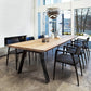 Metal Industrial Rectangle Dining Table Solid Wood Top Table with 4 Legs Clearhalo ' dining_table' 'Dining Tables & Seating' 'Dining Tables' 'furn' 'furn_dining_table' 'Furniture' 'furniture_dining_table' 'Kitchen & Dining Furniture' 'kitchen&dining_furn' 'kitchen' 'kitchen_dining_table' 3945377