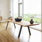 Metal Industrial Rectangle Dining Table Solid Wood Top Table with 4 Legs Clearhalo ' dining_table' 'Dining Tables & Seating' 'Dining Tables' 'furn' 'furn_dining_table' 'Furniture' 'furniture_dining_table' 'Kitchen & Dining Furniture' 'kitchen&dining_furn' 'kitchen' 'kitchen_dining_table' 3945378