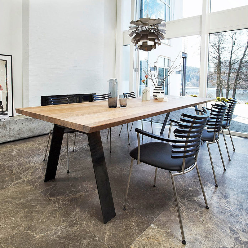 Metal Industrial Rectangle Dining Table Solid Wood Top Table with 4 Legs Clearhalo ' dining_table' 'Dining Tables & Seating' 'Dining Tables' 'furn' 'furn_dining_table' 'Furniture' 'furniture_dining_table' 'Kitchen & Dining Furniture' 'kitchen&dining_furn' 'kitchen' 'kitchen_dining_table' 3945379
