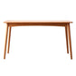 Rectangle Casual Style Dining Table Wood Color Fixed Table with Solid Wood Red Without Chairs Clearhalo ' dining_table' 'Dining Tables & Seating' 'Dining Tables' 'furn' 'furn_dining_table' 'Furniture' 'furniture_dining_table' 'Kitchen & Dining Furniture' 'kitchen&dining_furn' 'kitchen' 'kitchen_dining_table' 3945421