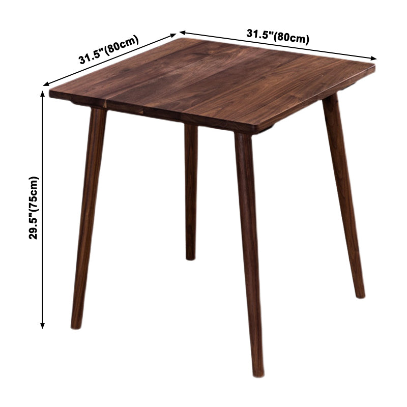 Square Solid Wood Brown Tone Dining Table Industrial 4 Legs Table for Dining Room Clearhalo ' dining_table' 'Dining Tables & Seating' 'Dining Tables' 'furn' 'furn_dining_table' 'Furniture' 'furniture_dining_table' 'Kitchen & Dining Furniture' 'kitchen&dining_furn' 'kitchen' 'kitchen_dining_table' 3945464