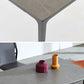 Industrial Sintered Stone Dining Table 4 Legs Solid Aluminum Base Rectangle Table for Home Clearhalo ' dining_table' 'Dining Tables & Seating' 'Dining Tables' 'furn' 'furn_dining_table' 'Furniture' 'furniture_dining_table' 'Kitchen & Dining Furniture' 'kitchen&dining_furn' 'kitchen' 'kitchen_dining_table' 3945472