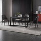 Industrial Sintered Stone Dining Table Trestle Base Rectangle Table for Home Clearhalo ' dining_table' 'Dining Tables & Seating' 'Dining Tables' 'furn' 'furn_dining_table' 'Furniture' 'furniture_dining_table' 'Kitchen & Dining Furniture' 'kitchen&dining_furn' 'kitchen' 'kitchen_dining_table' 3945495