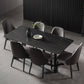 Industrial Sintered Stone Dining Table Trestle Base Rectangle Table for Home Clearhalo ' dining_table' 'Dining Tables & Seating' 'Dining Tables' 'furn' 'furn_dining_table' 'Furniture' 'furniture_dining_table' 'Kitchen & Dining Furniture' 'kitchen&dining_furn' 'kitchen' 'kitchen_dining_table' 3945501
