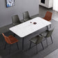 Industrial Sintered Stone Dining Table 4 Legs Base Rectangle Table for Home Clearhalo ' dining_table' 'Dining Tables & Seating' 'Dining Tables' 'furn' 'furn_dining_table' 'Furniture' 'furniture_dining_table' 'Kitchen & Dining Furniture' 'kitchen&dining_furn' 'kitchen' 'kitchen_dining_table' 3945507
