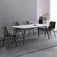Industrial Sintered Stone Dining Table 4 Legs Base Rectangle Table for Home Clearhalo ' dining_table' 'Dining Tables & Seating' 'Dining Tables' 'furn' 'furn_dining_table' 'Furniture' 'furniture_dining_table' 'Kitchen & Dining Furniture' 'kitchen&dining_furn' 'kitchen' 'kitchen_dining_table' 3945509