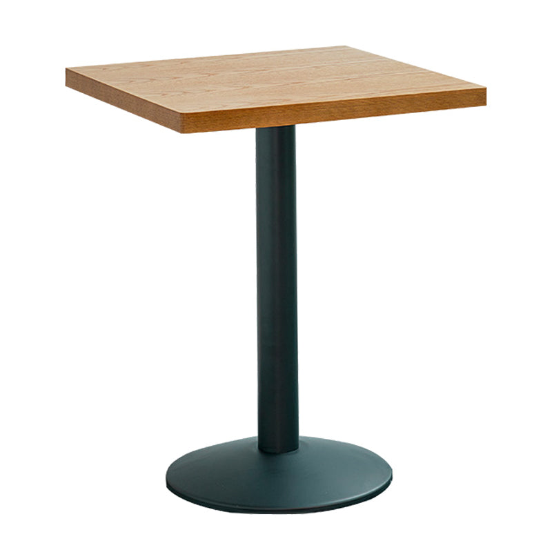 Industrial Style Brown Dining Table Wooden Table with Black Frame for Dining Room Square Without Chairs Clearhalo ' dining_table' 'Dining Tables & Seating' 'Dining Tables' 'furn' 'furn_dining_table' 'Furniture' 'furniture_dining_table' 'Kitchen & Dining Furniture' 'kitchen&dining_furn' 'kitchen' 'kitchen_dining_table' 3945526