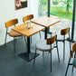 Industrial Style Brown Dining Table Wooden Table with Black Frame for Dining Room Clearhalo ' dining_table' 'Dining Tables & Seating' 'Dining Tables' 'furn' 'furn_dining_table' 'Furniture' 'furniture_dining_table' 'Kitchen & Dining Furniture' 'kitchen&dining_furn' 'kitchen' 'kitchen_dining_table' 3945528