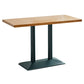 Industrial Style Brown Dining Table Wooden Table with Black Frame for Dining Room Rectangle Without Chairs Clearhalo ' dining_table' 'Dining Tables & Seating' 'Dining Tables' 'furn' 'furn_dining_table' 'Furniture' 'furniture_dining_table' 'Kitchen & Dining Furniture' 'kitchen&dining_furn' 'kitchen' 'kitchen_dining_table' 3945529