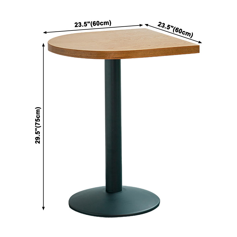 Industrial Style Brown Dining Table Wooden Table with Black Frame for Dining Room Clearhalo ' dining_table' 'Dining Tables & Seating' 'Dining Tables' 'furn' 'furn_dining_table' 'Furniture' 'furniture_dining_table' 'Kitchen & Dining Furniture' 'kitchen&dining_furn' 'kitchen' 'kitchen_dining_table' 3945540
