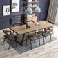 Solid Wood Industrial Rectangular Dining Table Solid Wood Top Table with Trestle Clearhalo ' dining_table' 'Dining Tables & Seating' 'Dining Tables' 'furn' 'furn_dining_table' 'Furniture' 'furniture_dining_table' 'Kitchen & Dining Furniture' 'kitchen&dining_furn' 'kitchen' 'kitchen_dining_table' 3945542