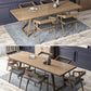Solid Wood Industrial Rectangular Dining Table Solid Wood Top Table with Trestle Clearhalo ' dining_table' 'Dining Tables & Seating' 'Dining Tables' 'furn' 'furn_dining_table' 'Furniture' 'furniture_dining_table' 'Kitchen & Dining Furniture' 'kitchen&dining_furn' 'kitchen' 'kitchen_dining_table' 3945548