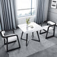 Modern Style White Dining Table Sintered Stone Table with Wooden Base for Home Clearhalo ' dining_table' 'Dining Tables & Seating' 'Dining Tables' 'furn' 'furn_dining_table' 'Furniture' 'furniture_dining_table' 'Kitchen & Dining Furniture' 'kitchen&dining_furn' 'kitchen' 'kitchen_dining_table' 3945556