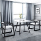 Modern Style White Dining Table Sintered Stone Table with Wooden Base for Home Clearhalo ' dining_table' 'Dining Tables & Seating' 'Dining Tables' 'furn' 'furn_dining_table' 'Furniture' 'furniture_dining_table' 'Kitchen & Dining Furniture' 'kitchen&dining_furn' 'kitchen' 'kitchen_dining_table' 3945560