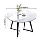 Modern Style White Dining Table Sintered Stone Table with Wooden Base for Home Clearhalo ' dining_table' 'Dining Tables & Seating' 'Dining Tables' 'furn' 'furn_dining_table' 'Furniture' 'furniture_dining_table' 'Kitchen & Dining Furniture' 'kitchen&dining_furn' 'kitchen' 'kitchen_dining_table' 3945562